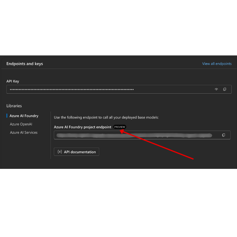 Project Connection String
