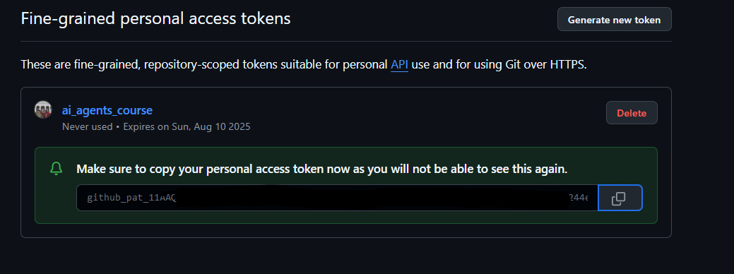 Token sicher speichern